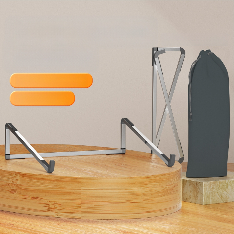 Suport desktop din aliaj de aluminiu pentru notebook și tabletă, pliabil, cu ridicare și răcire