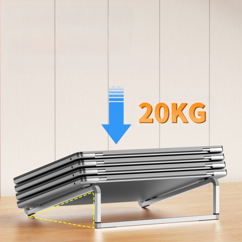 Suport desktop din aliaj de aluminiu pentru notebook și tabletă, pliabil, cu ridicare și răcire