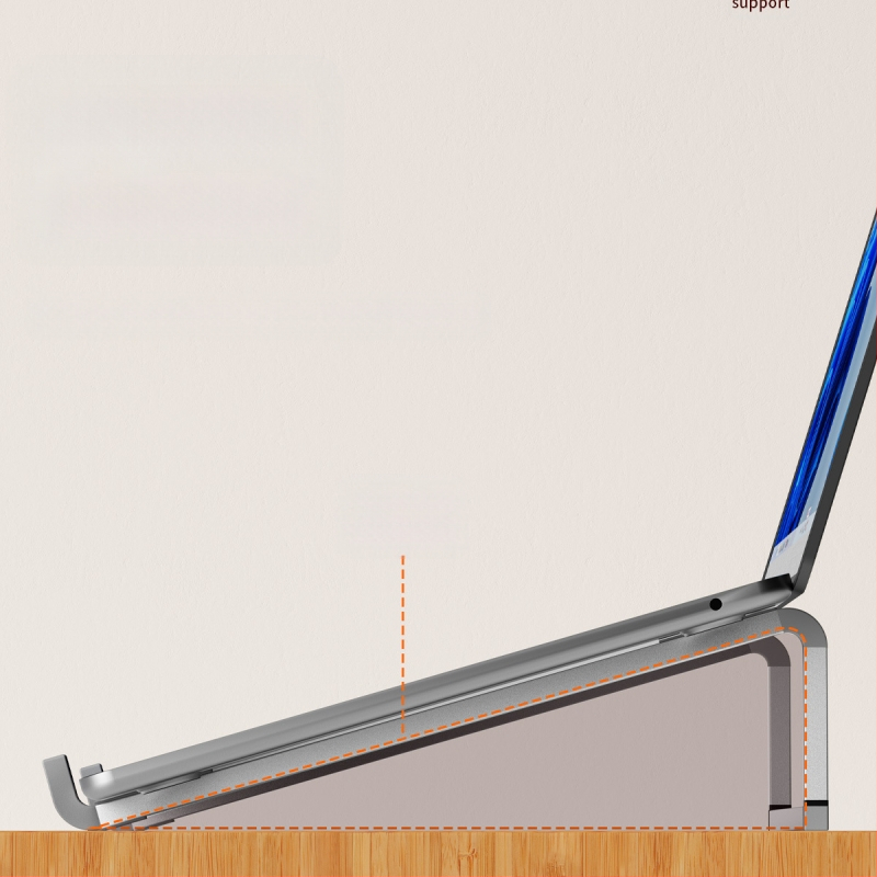 Suport desktop din aliaj de aluminiu pentru notebook și tabletă, pliabil, cu ridicare și răcire