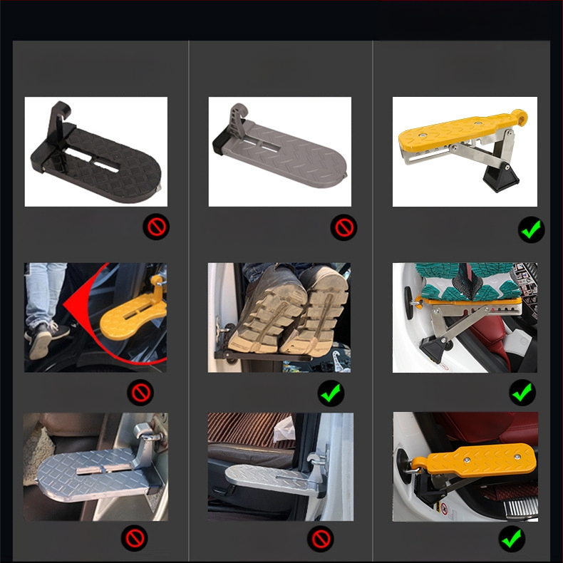 Стъпало за врата на автомобила, сгъваем покривен багажник – алуминиева сплав, Lion Tourui