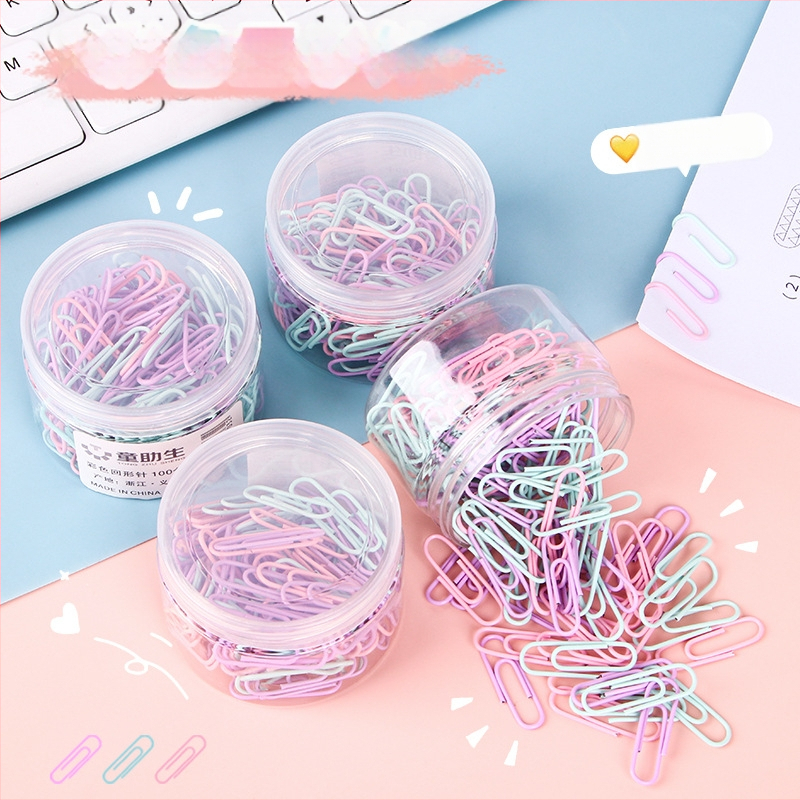 Student Assistant metalo popieriaus spaustukai, dėžutėje įpakuoti, 100 vnt. vienoje dėžutėje, 2160 dėžių kartone