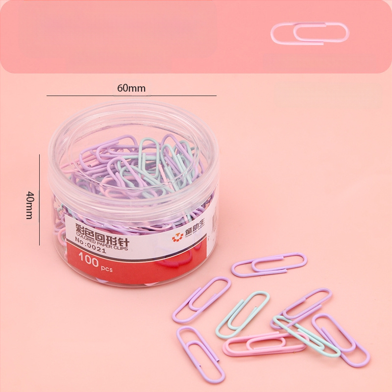 Student Assistant metalo popieriaus spaustukai, dėžutėje įpakuoti, 100 vnt. vienoje dėžutėje, 2160 dėžių kartone