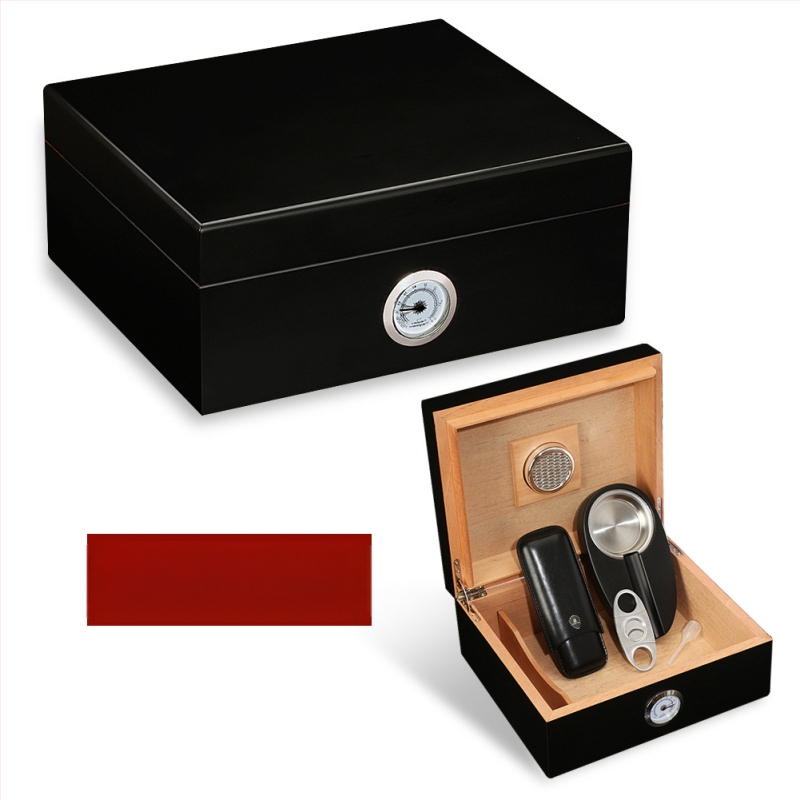 Ciedru koka cigāru kastīte HC-90 no GALINER, pārnēsājama ar instrumentiem, liela ietilpība