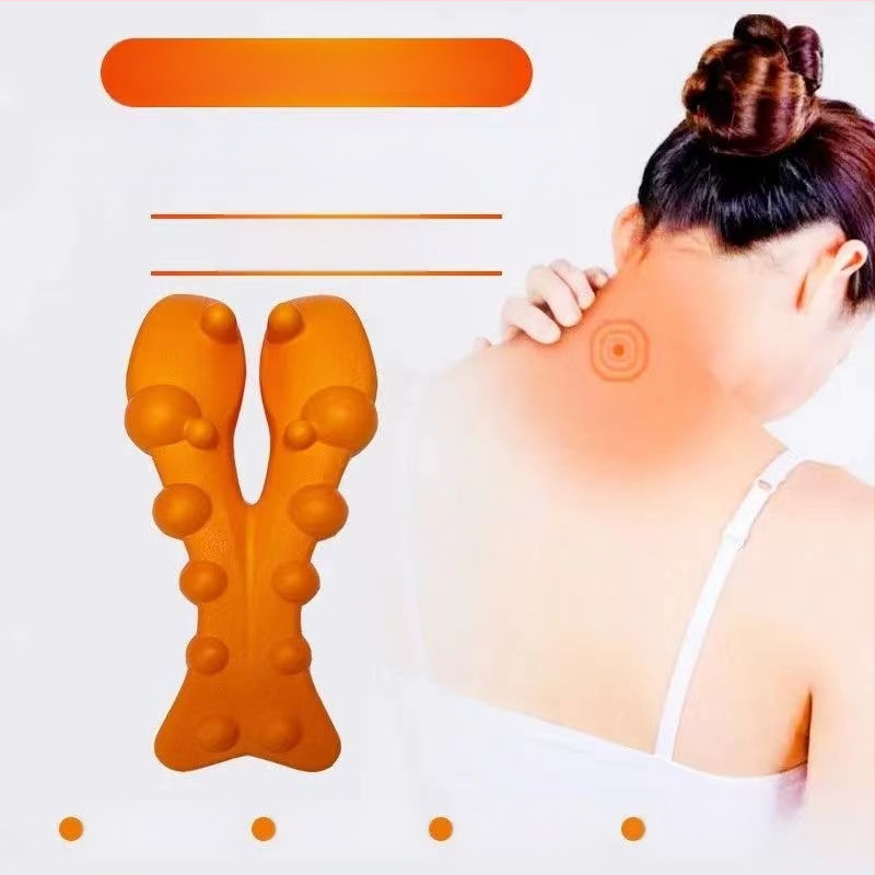 Jastuk za masažu vrata od EVA tkanine, oblik leptira, više od 6 masažnih glava, tap masaža, bežični daljinski upravljač, Boyue