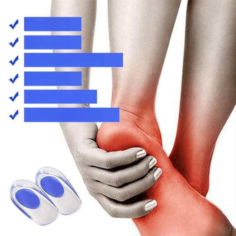 Geel + silikogeeli kanna pad jalatsitele – kahetooniline stiil, löögide summutamine