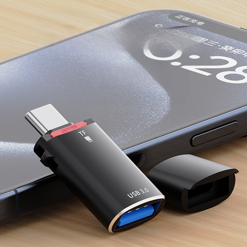 HCM Type-C 3.0 OTG αναγνώστης καρτών TF USB 3.0 για κινητά και υπολογιστές