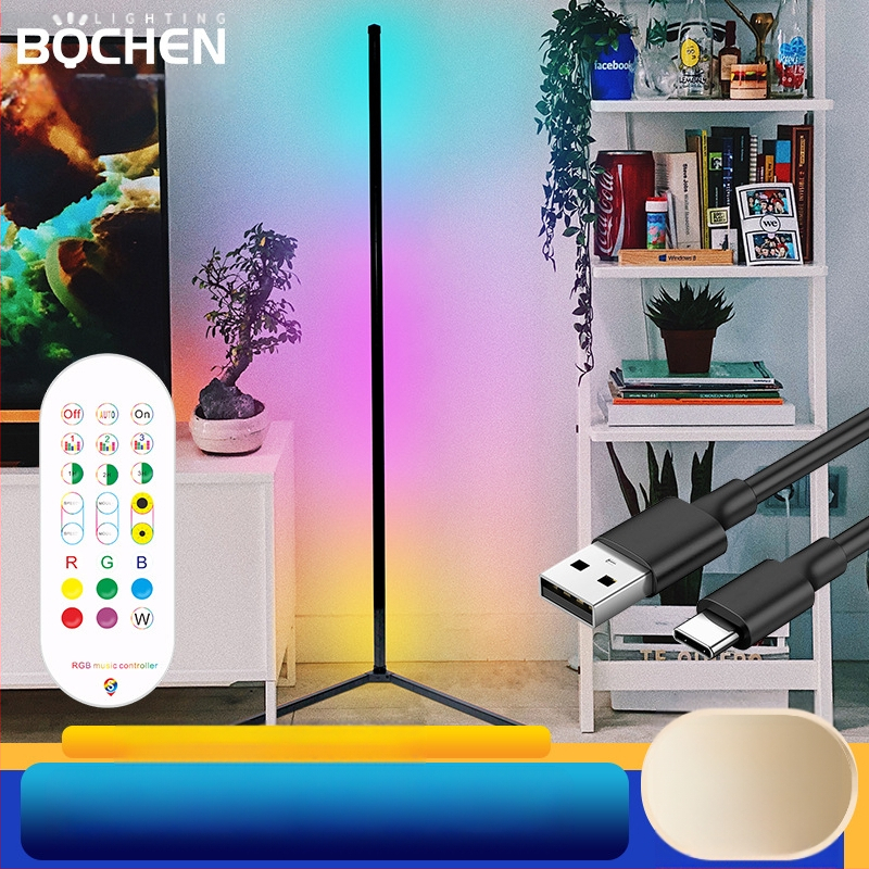 RGB Simfonija kampinis apšvietimas (modelis BC-QJD-02, 6W, 81×5050 LED, Bluetooth nuotolinis valdiklis)