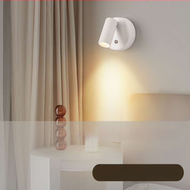 LED απλίκα τοίχου με USB τροφοδοσία και μαγνητικό COB προβολέα; αλουμινένιο σώμα; τοίχος με φωτισμό τύπου wash