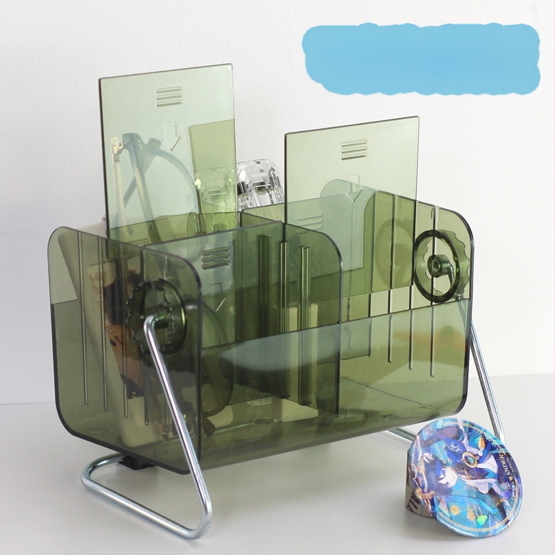 Autonomy PET kvadrātveida pildspalvas turētājs – galda organizētājs (kvadrātveida stils)