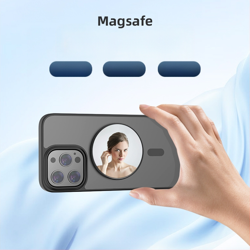 Oglindă selfie MagSafe compatibilă pentru Vlog și streaming live, oglindă portabilă din ABS+PC cu magnet NdFeB, 31 g, Lansare 2024