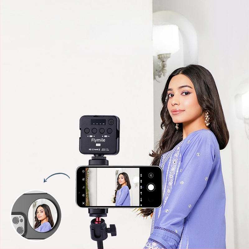 Oglindă selfie MagSafe compatibilă pentru Vlog și streaming live, oglindă portabilă din ABS+PC cu magnet NdFeB, 31 g, Lansare 2024