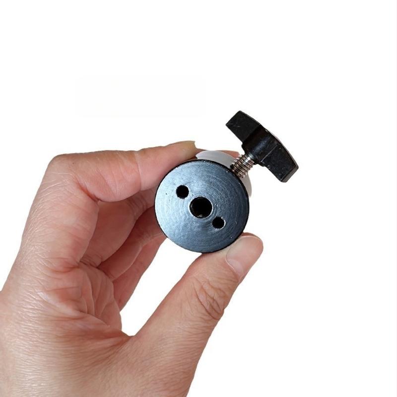 Mobiltelefonos élő közvetítéshez állvány 360° gömbfejjel (1/4-inch szabványos csatlakozás, Fém + műanyag, 360° forgás, kb. 100 g)