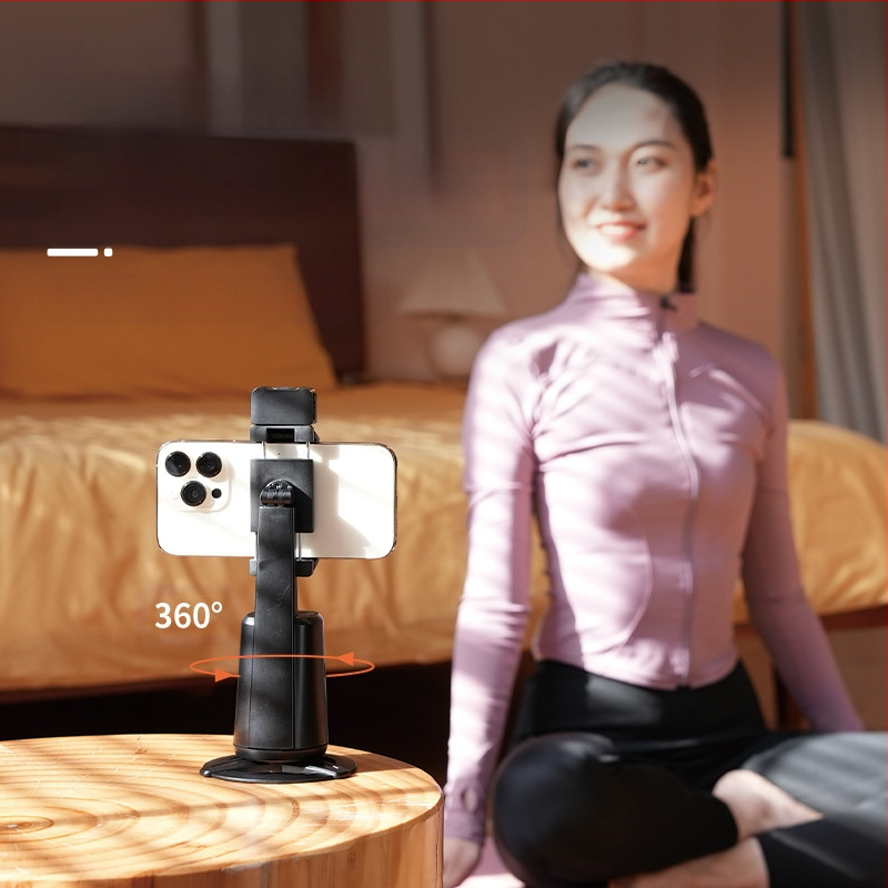 A200 gimbal inteligent de urmărire cu recunoaștere facială AI, filmare panoramică, lumină de umplere încorporată, fără instalare