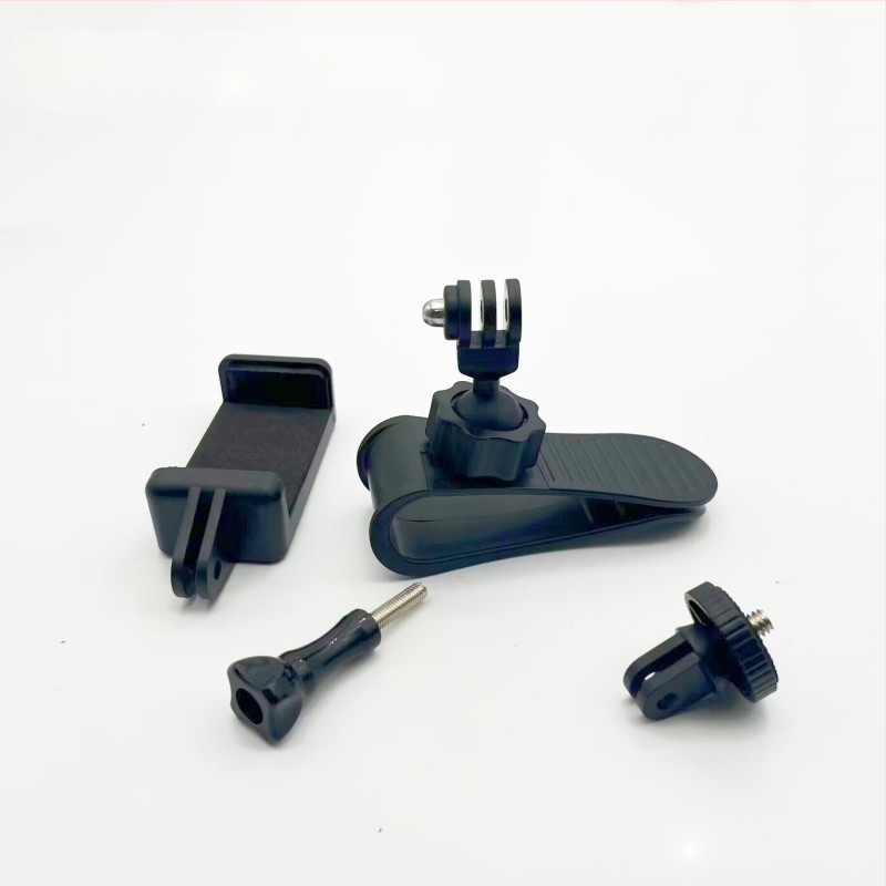 Montură pentru vizorul auto pentru camere de acțiune — GP20, ABS, compatibilitate generală, poate fi adăugat logo-ul