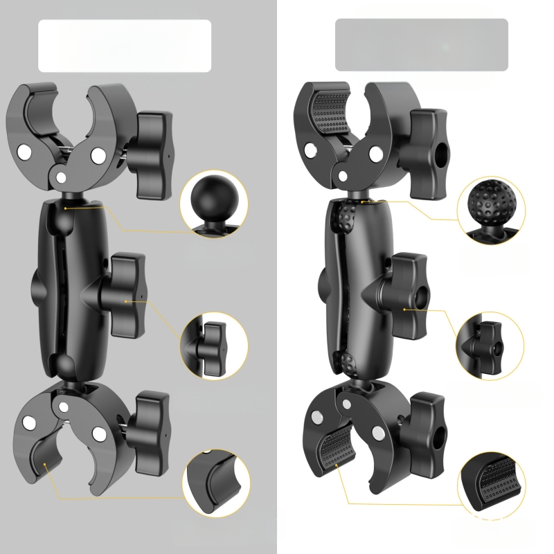 Wesport Patobulintas dviejų galvų tvirtas klips GoPro ir veiksmų kameroms; medžiaga: nailonas + pluoštas; logotipo spausdinimas galimas; suderinamas su GoPro ir kitomis kameromis