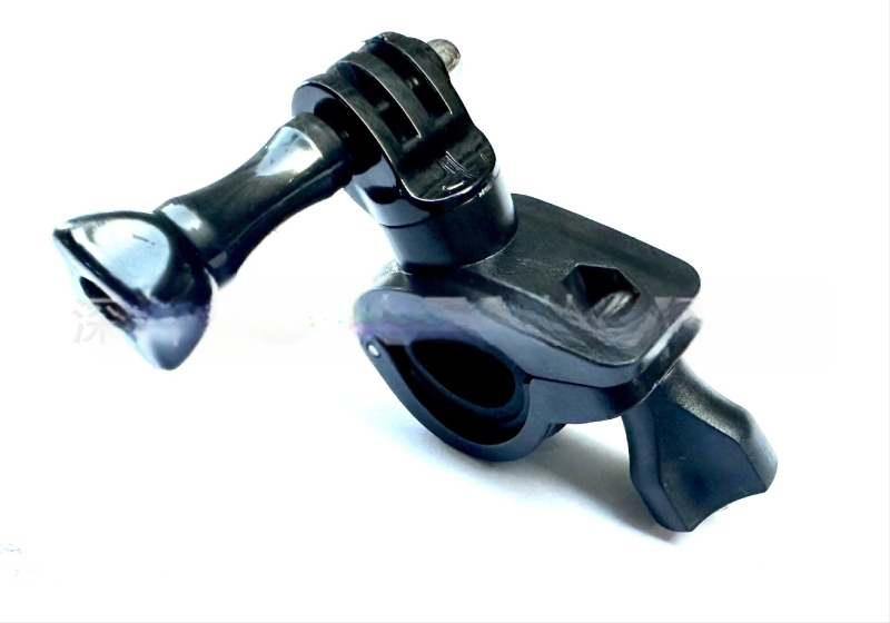 GoPro kamerai skirtas laikiklis dviračiams ir motociklams, PC medžiaga, prekės ženklas Medium Overpass, suderinamas su GoPro, supakuotas į skaidrų maišelį