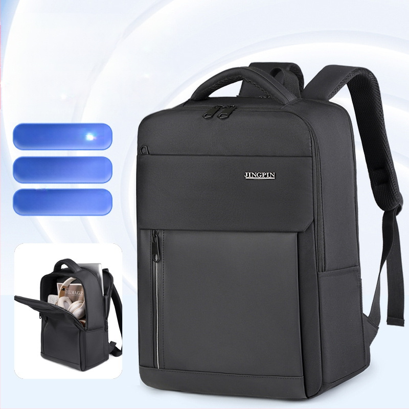 Rucsac pentru laptop din stofă Oxford, 20–35L, rezistent la uzură, bretele curbate, căptușeală din poliester, pentru călătorii de afaceri