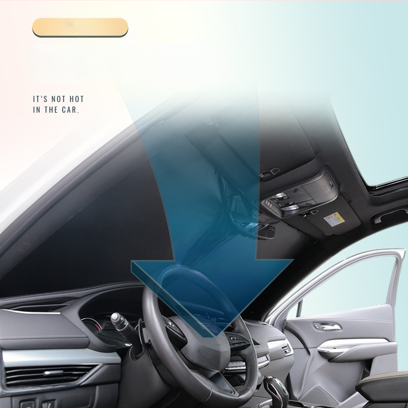 Μπροστινή κουρτίνα σκίασης για Tesla Model Y/3 — έξι στρώσεις θερμομονωτικής προστασίας, πολυεστερική ίνα, εγκατάσταση με αγκράφα, δυνατότητα προσαρμογής