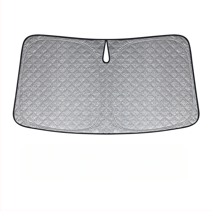 Μπροστινή κουρτίνα σκίασης για Tesla Model Y/3 — έξι στρώσεις θερμομονωτικής προστασίας, πολυεστερική ίνα, εγκατάσταση με αγκράφα, δυνατότητα προσαρμογής