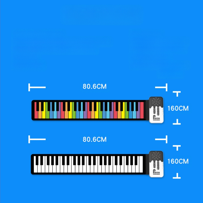 K6 49 клавиша преносим силиконов електронен орган с вградени говорители, 32-полифония, 100 тембра, презареждащ се