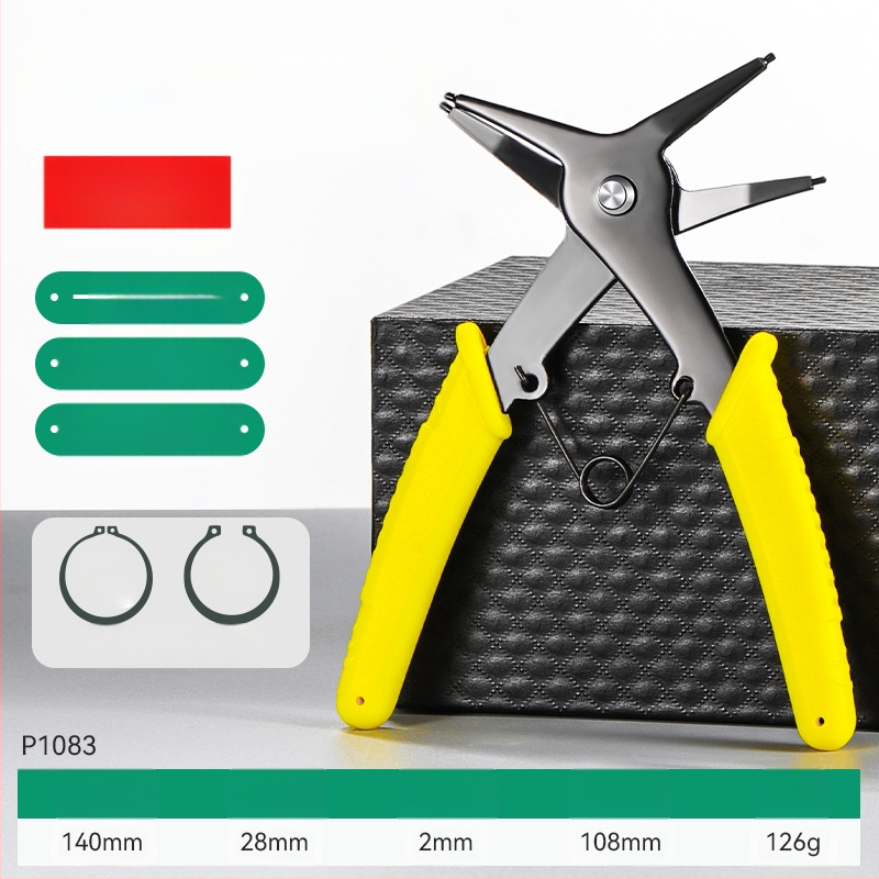 Клипови клещи за вътрешни и външни клипсове, двуфункционален инструмент за демонтаж на пружинни пръстени и разширяващи клещи