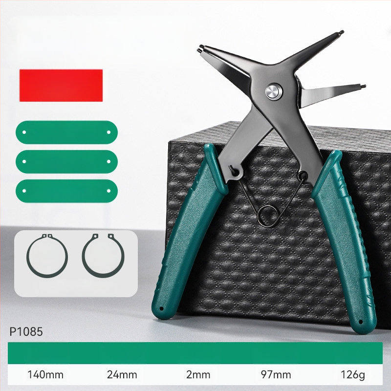 Клипови клещи за вътрешни и външни клипсове, двуфункционален инструмент за демонтаж на пружинни пръстени и разширяващи клещи