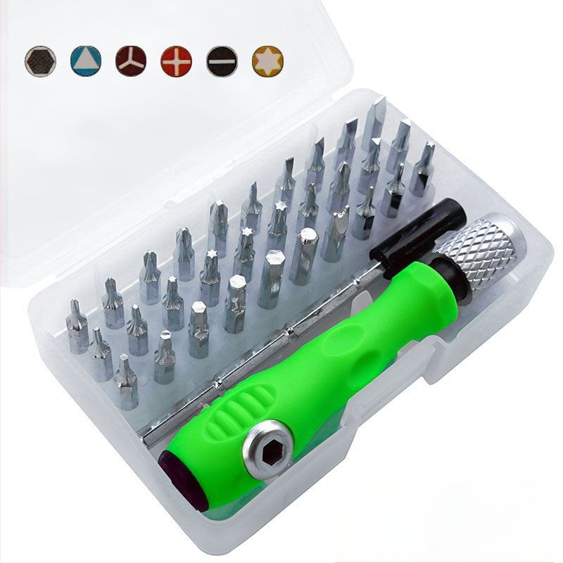 Jianuo Hardware 32-в-1 многофункционален комплект отвертки за телекомуникационна поддръжка, стомана хром-ванадий