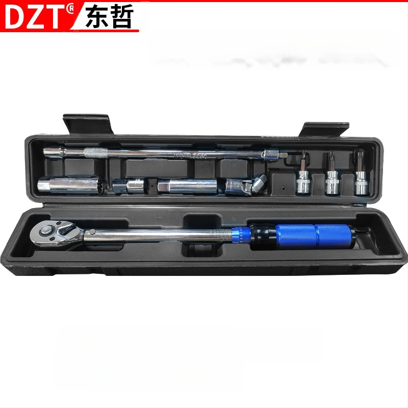 Ключ за въртящ момент, 15-частен комплект, 72-зъбен храповик, регулируем, 2–24 N·m, индустриален клас