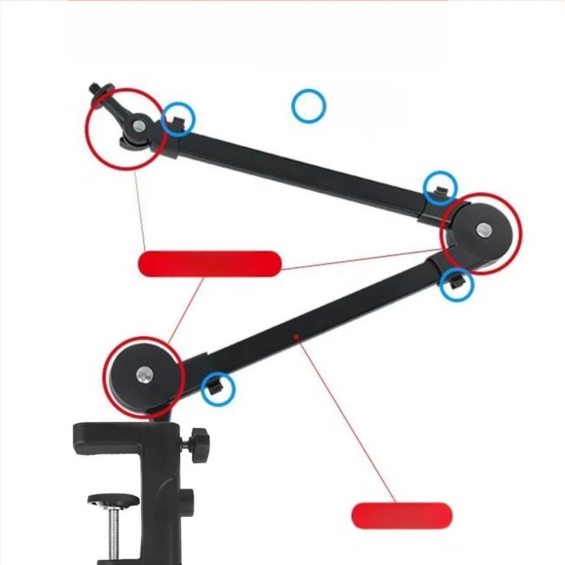 Επιτραπέζια βάση μικροφώνου, μονοβραχίονας, DB-1 από την GINZSN, κατάλληλη για ζωντανές μεταδόσεις και ηχογράφηση