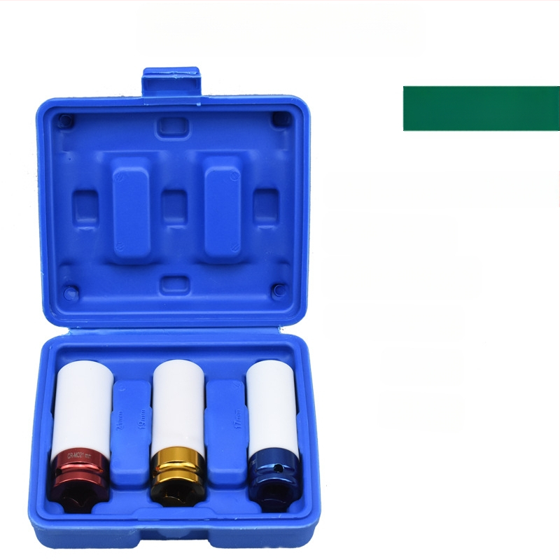 Защитни маншети за гуми, комплект от 3 части – метрични, високовъглеродна стомана, полирано хромирано покритие, накрайник с единичен профил