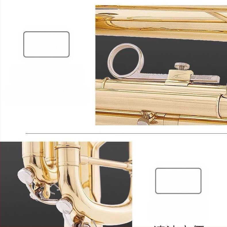 JBTR-300 Down-B Труба, позлатена, за начинаещи - меден духов инструмент за училищен духов оркестър