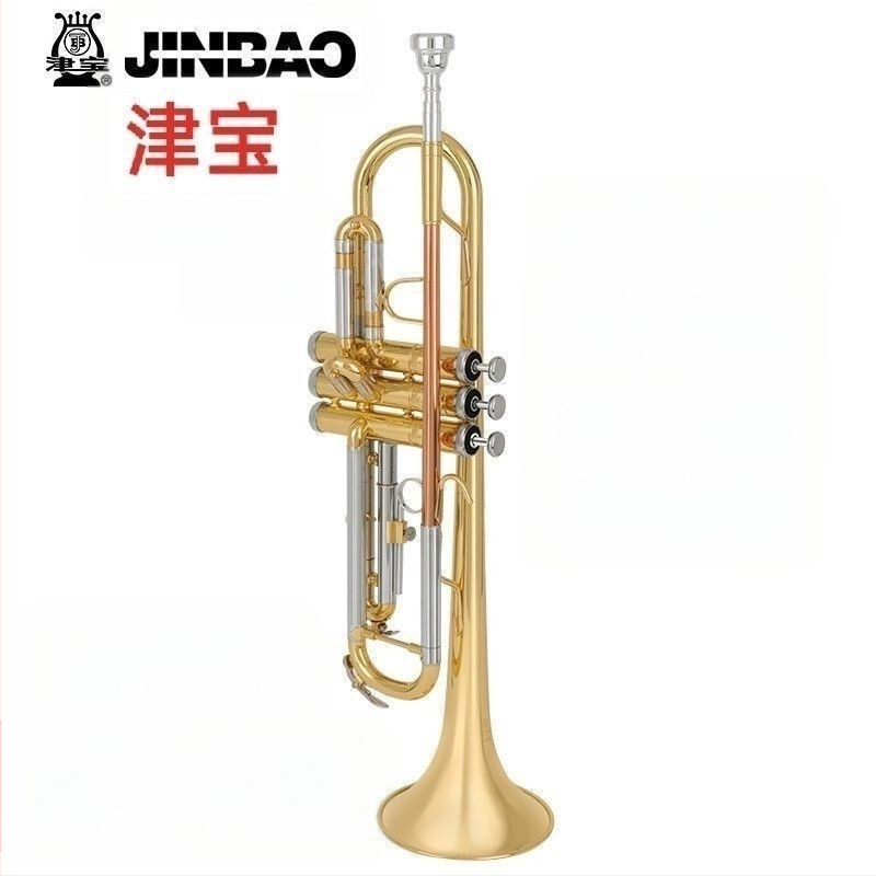 JBTR-300 Down-B Труба, позлатена, за начинаещи - меден духов инструмент за училищен духов оркестър