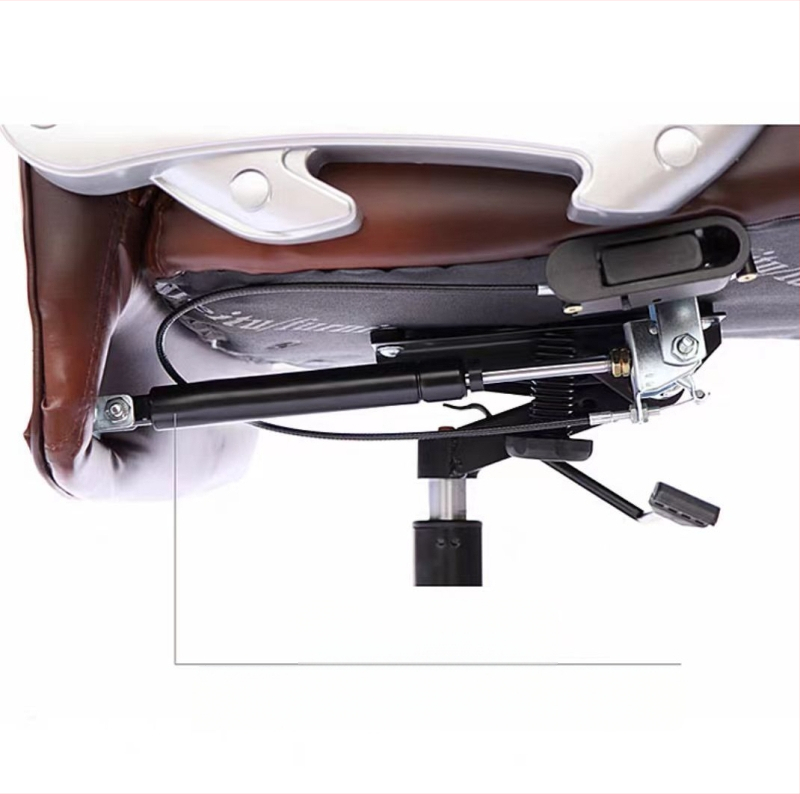 Nugaros atramos dujų spyruoklės lazda biuro kėdėi – spyruoklinis plienas, montavimo atstumas 480, eiga 160, forma: atramos lazda