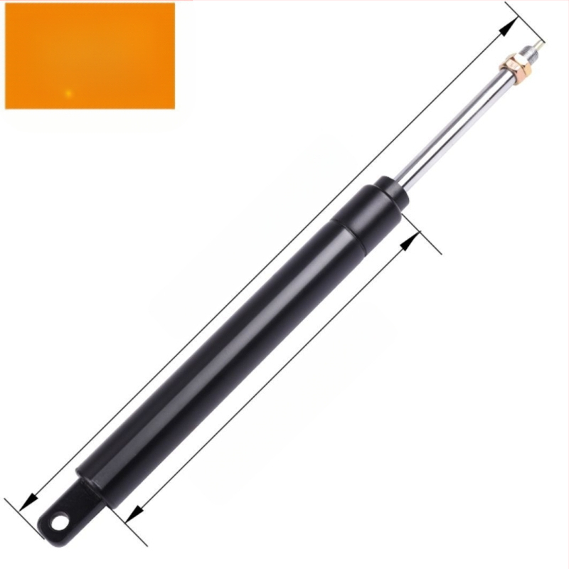 Nugaros atramos dujų spyruoklės lazda biuro kėdėi – spyruoklinis plienas, montavimo atstumas 480, eiga 160, forma: atramos lazda