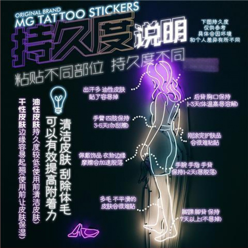 Autocolant tatuaj pentru braț cu motif craniu – rezistent la apă, Phil art