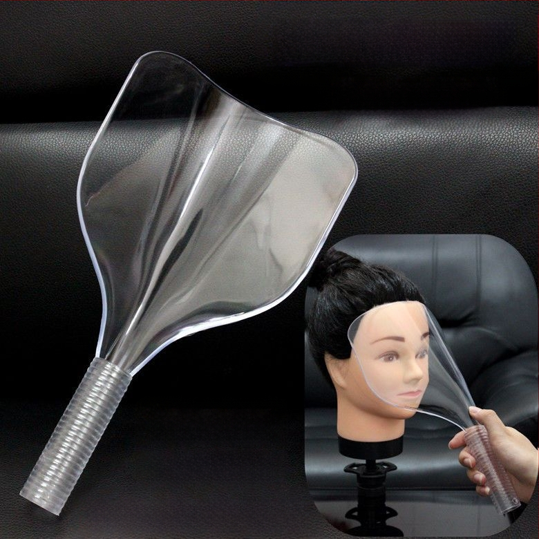 Фейс щит за фризьорски салон — прозрачен, подсилен (Материал: неизвестна сплав; Функции: подсилване; Тегло: друго)