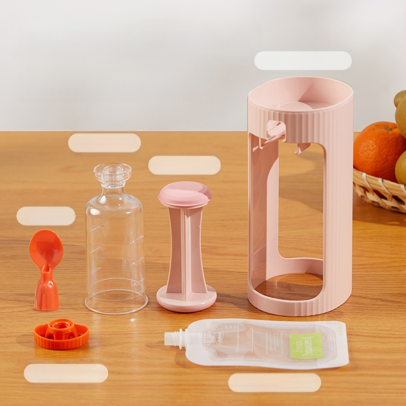 Rankinis vaisių sultų spaudiklis Abd/pc/silicone, prekinis ženklas Wuchu, pritaikymas galimas, logotipas atspausdintas