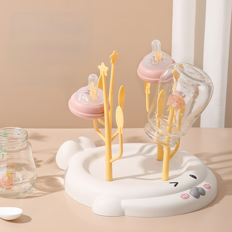 Стойка за сушене на бебешки бутилки, пластмаса, модерен стил, пусната през пролетта на 2022 г., тегло 130 g