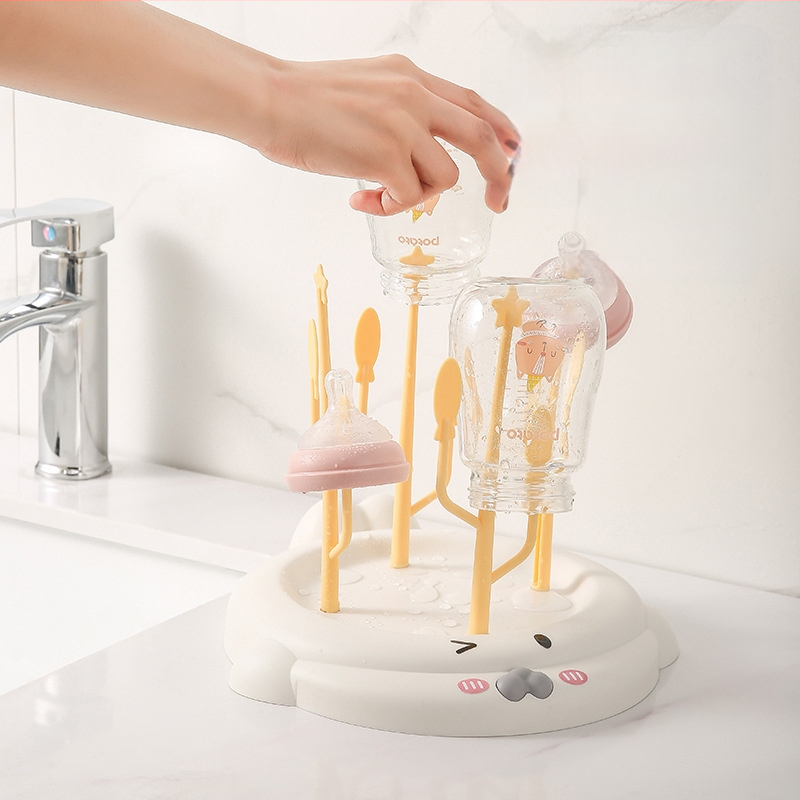 Стойка за сушене на бебешки бутилки, пластмаса, модерен стил, пусната през пролетта на 2022 г., тегло 130 g