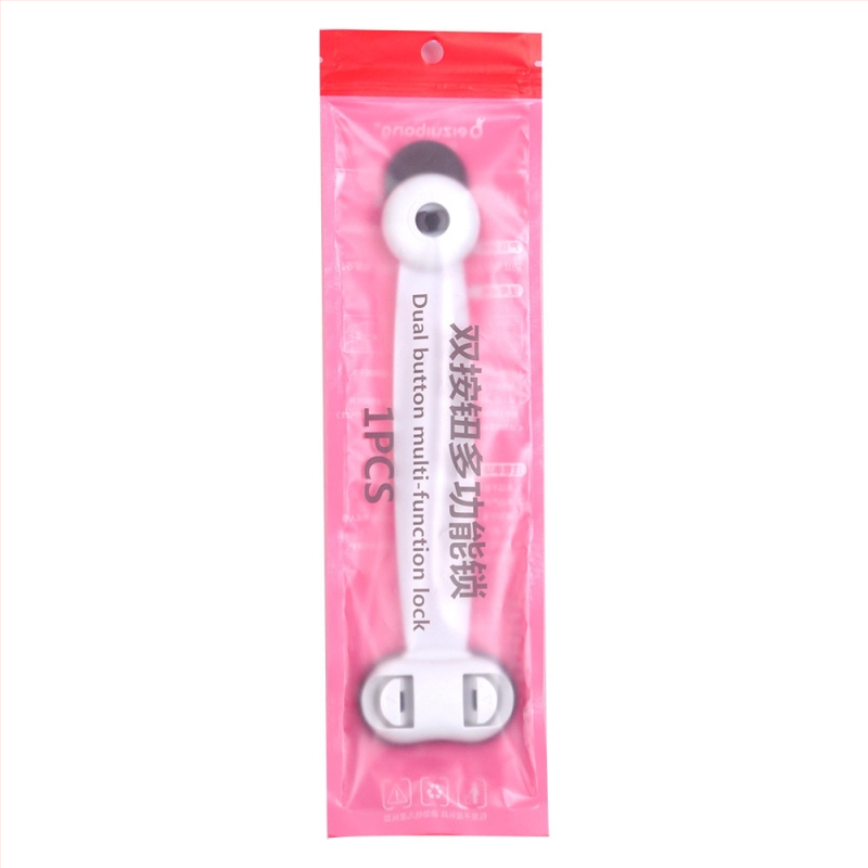 Многофункционален заключващ механизъм за безопасност за бебета и деца – антищипване, за шкафове и чекмеджета (опаковка 100)