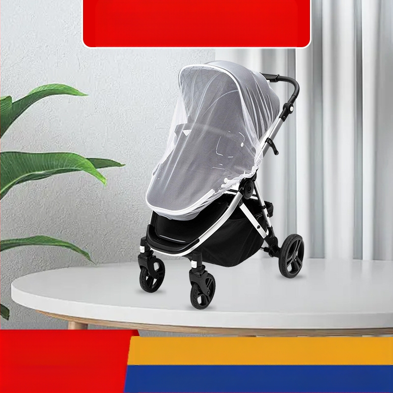 Mreža za kolica protiv komaraca s punim prekrivanjem i prozračnom mrežom, zaštita od insekata, za bebe i djecu
