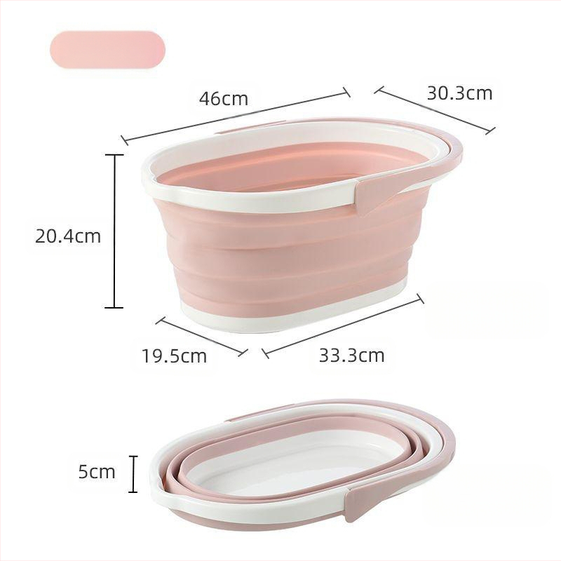 Sulankstomas stačiakampis kibiras mopui LJ — PP+TPR, 660 g, nešiojamas namų valymui