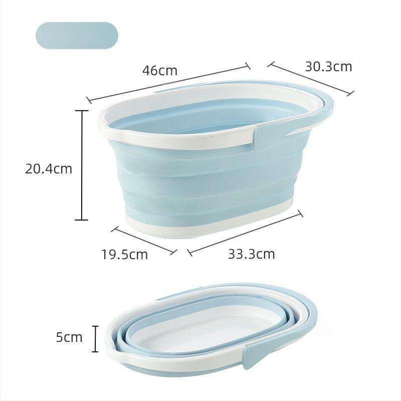 Sulankstomas stačiakampis kibiras mopui LJ — PP+TPR, 660 g, nešiojamas namų valymui