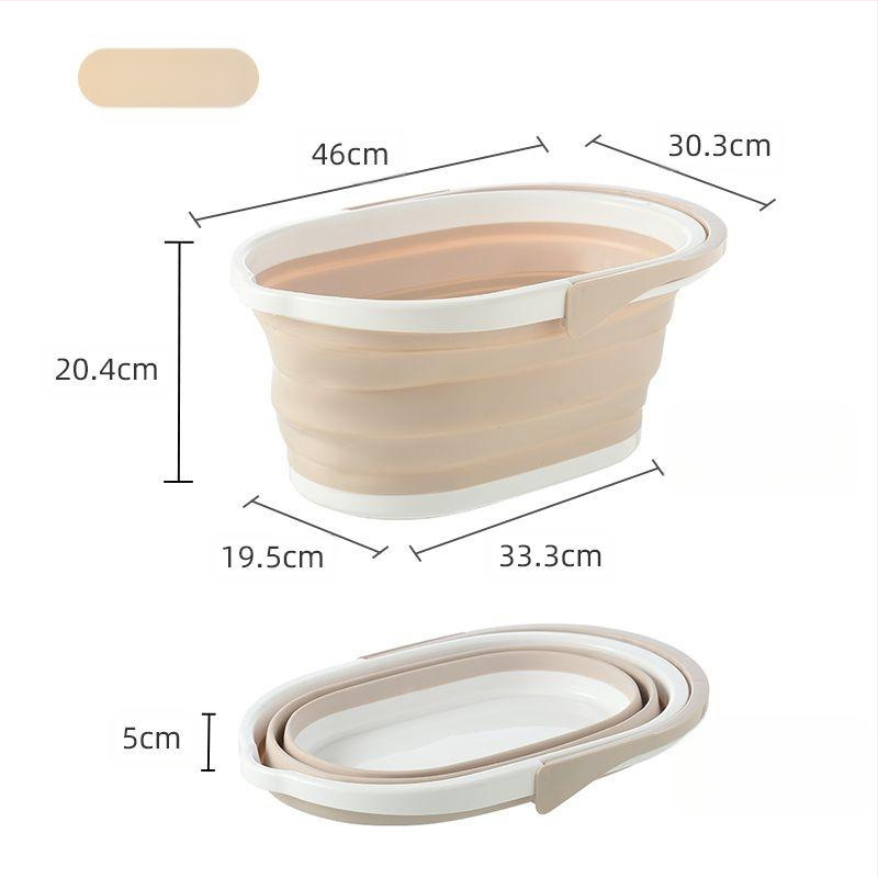 Sulankstomas stačiakampis kibiras mopui LJ — PP+TPR, 660 g, nešiojamas namų valymui