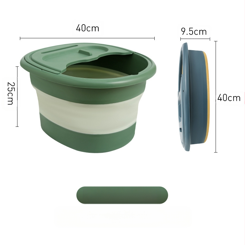 Sulankstomas plastinės kojų vonios kibiras suaugusiems — nešiojamas dizainas, Orange prekės ženklas