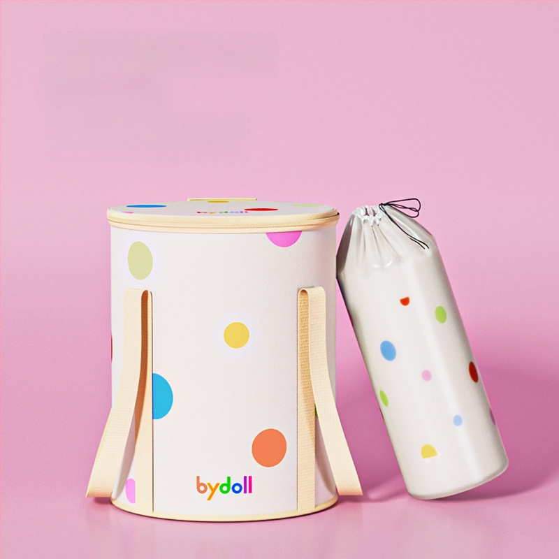 Sulankstoma kojų vonelė namų ir kelionėms — medžiaga: tarpaulinas, PE ir aliuminio plėvelė; penkių sluoksnių izoliacija su dangteliu; tinkama suaugusiems; Prekės ženklas: Spring Association