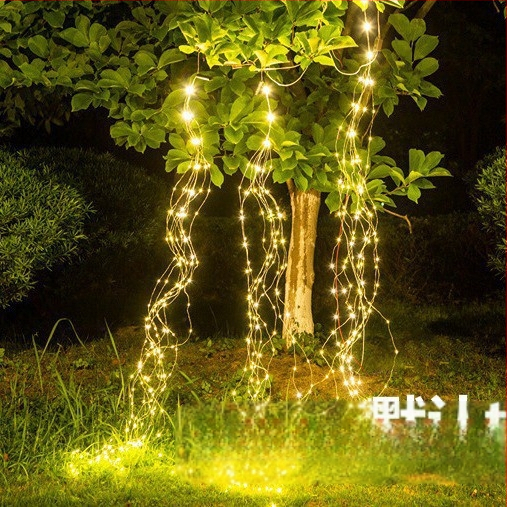 Tree Vine Lantern Ponytail Light – IP67 atsparus vandeniui vario vielos šviestuvų virne, maitinimas saulės energija/USB/baterija, ≤36V, mygtuko/nuotolinio valdymo, CE sertifikatas