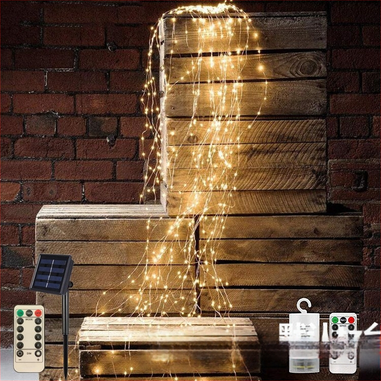 Tree Vine Lantern Ponytail Light – IP67 atsparus vandeniui vario vielos šviestuvų virne, maitinimas saulės energija/USB/baterija, ≤36V, mygtuko/nuotolinio valdymo, CE sertifikatas