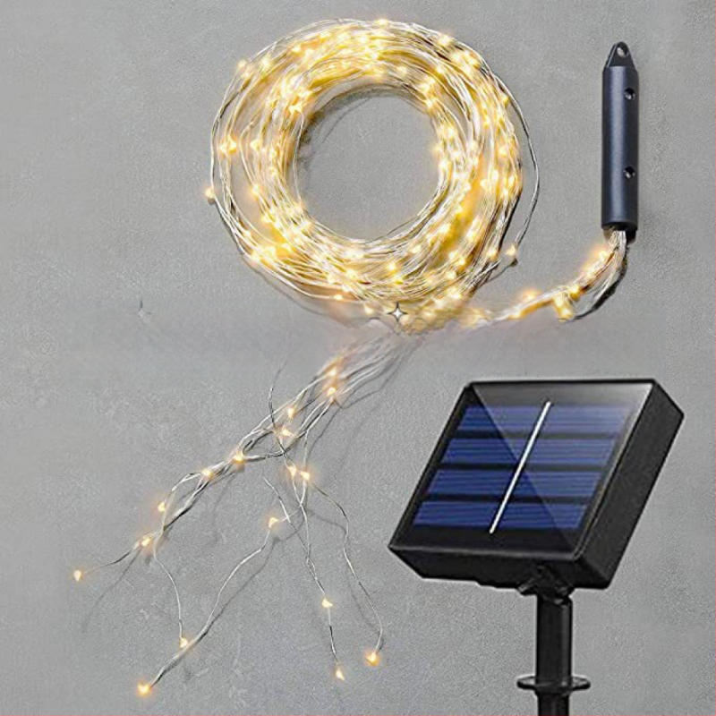 Tree Vine Lantern Ponytail Light – IP67 atsparus vandeniui vario vielos šviestuvų virne, maitinimas saulės energija/USB/baterija, ≤36V, mygtuko/nuotolinio valdymo, CE sertifikatas