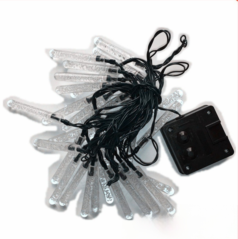 LED burbulų stulpų šviesos, modelis GY-0070, 0.6W, IP65, baterijomis maitinami, mygtuko valdymas, šventinei dekoracijai langams ir Kalėdų eglei